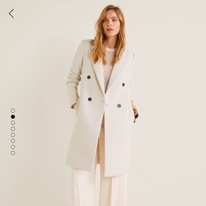 Mango structured wool coat